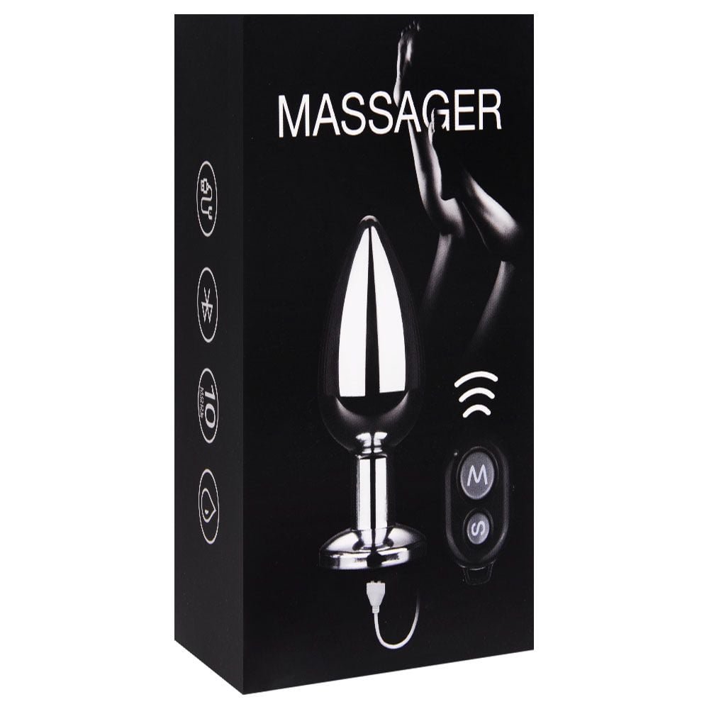 Plug Anal Metal 10 Vibrações Controle Remoto Vipmix