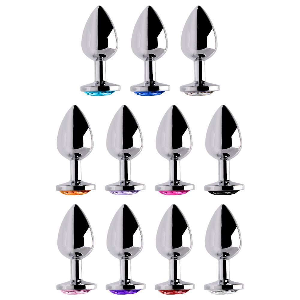 Plug Anal Metal Com Pedra G Sensual Love