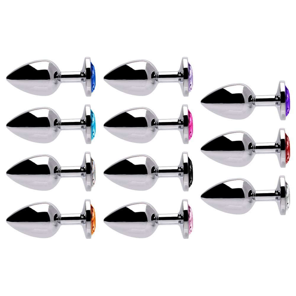 Plug Anal Metal Com Pedra G Sensual Love