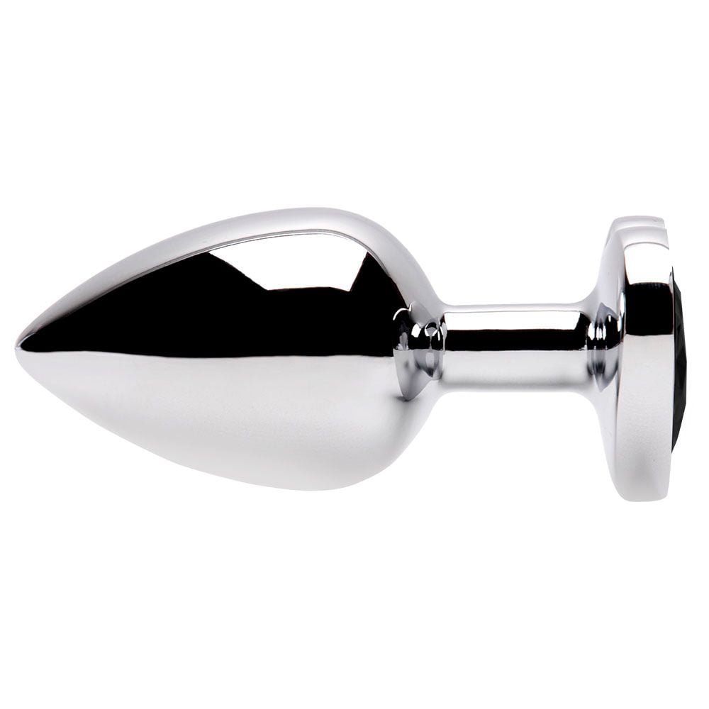Plug Anal Metal Coração Pedra G Sensual Love