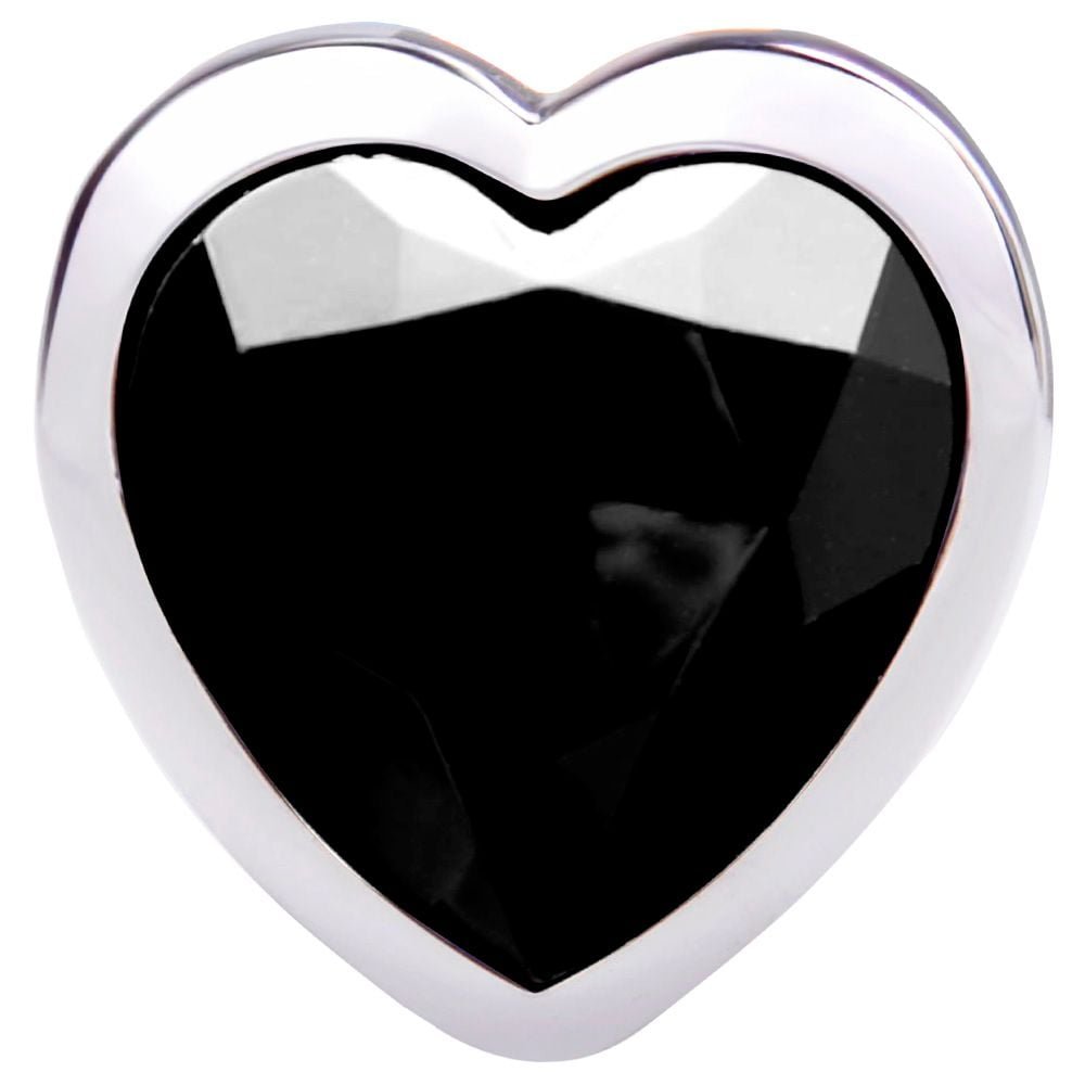 Plug Anal Metal Coração Pedra P Sensual Love