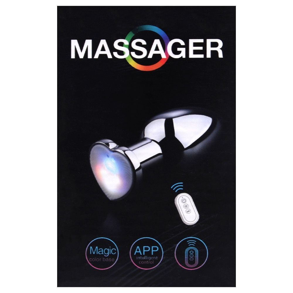 Plug Anal Metal Led 12 Vibrações Tamanho P Vipmix