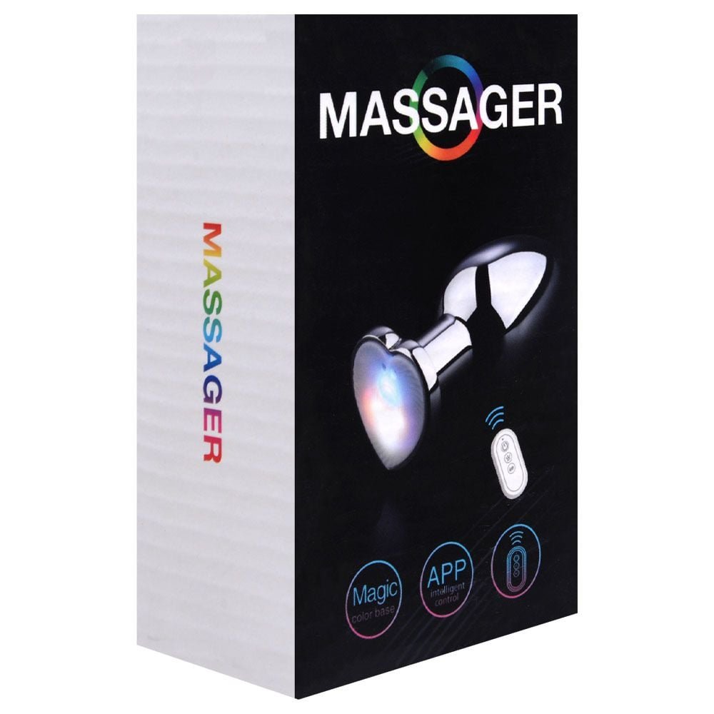 Plug Anal Metal Led 12 Vibrações Tamanho P Vipmix