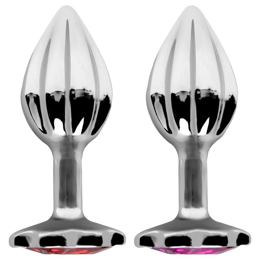 Plug Anal Metal Listras Verticais Tamanho P Vipmix