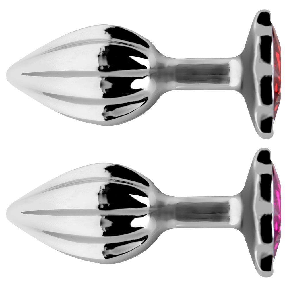 Plug Anal Metal Listras Verticais Tamanho P Vipmix