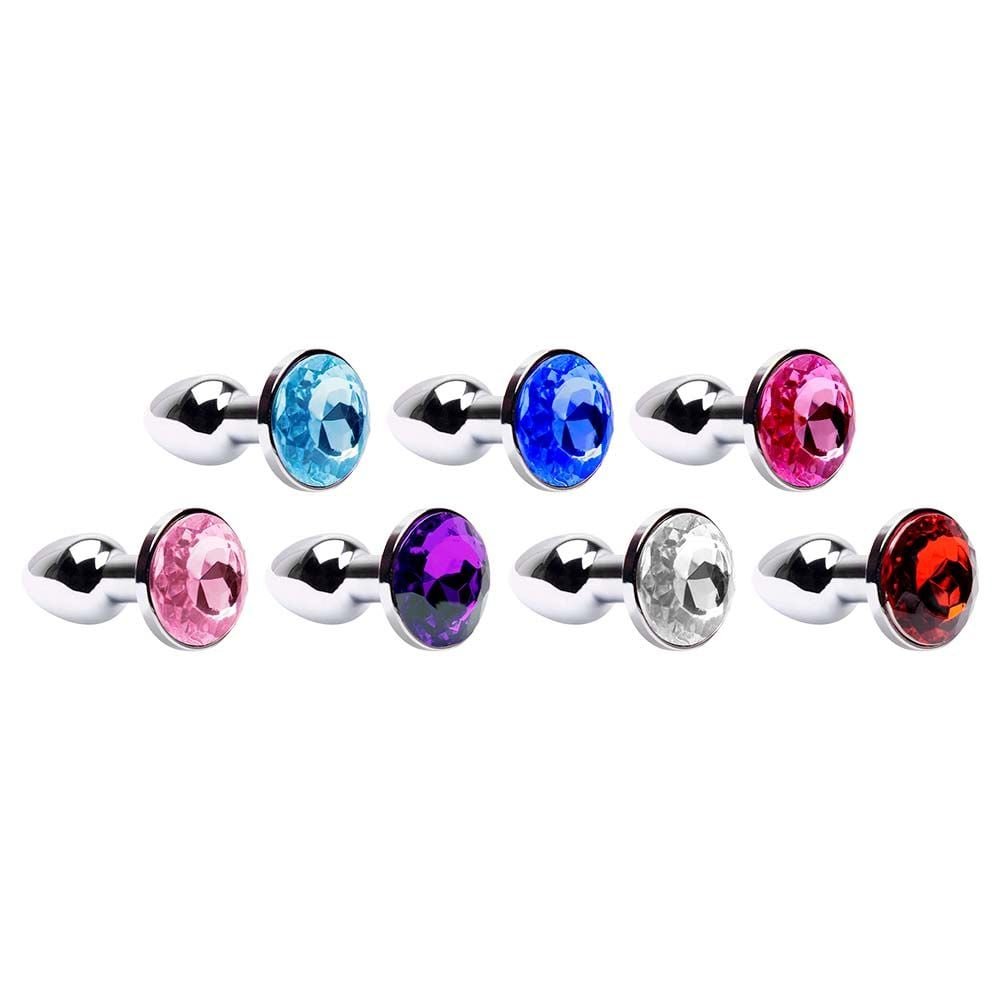Plug Anal Mini Em Metal Cromado Cônico Vipmix