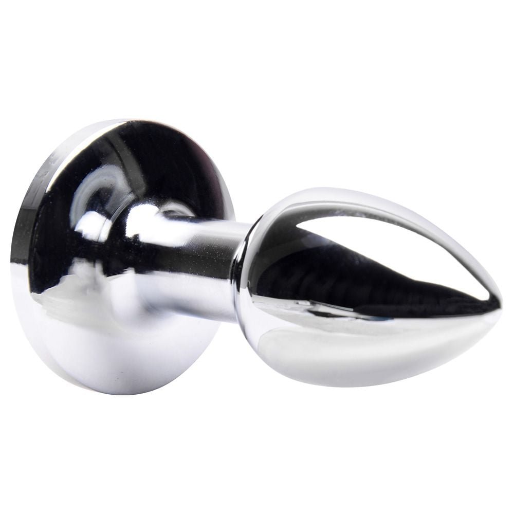 Plug Anal Mini Em Metal Cromado Cônico Vipmix