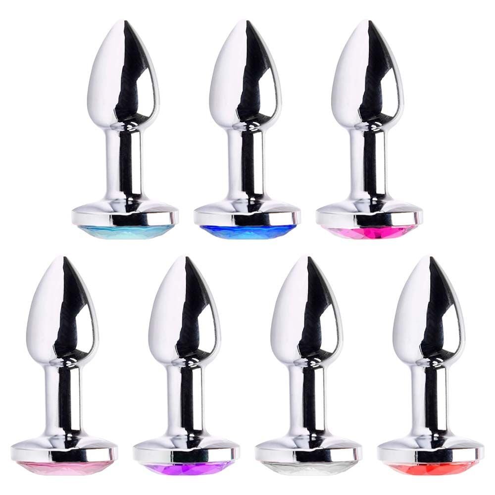Plug Anal Mini Em Metal Cromado Cônico Vipmix