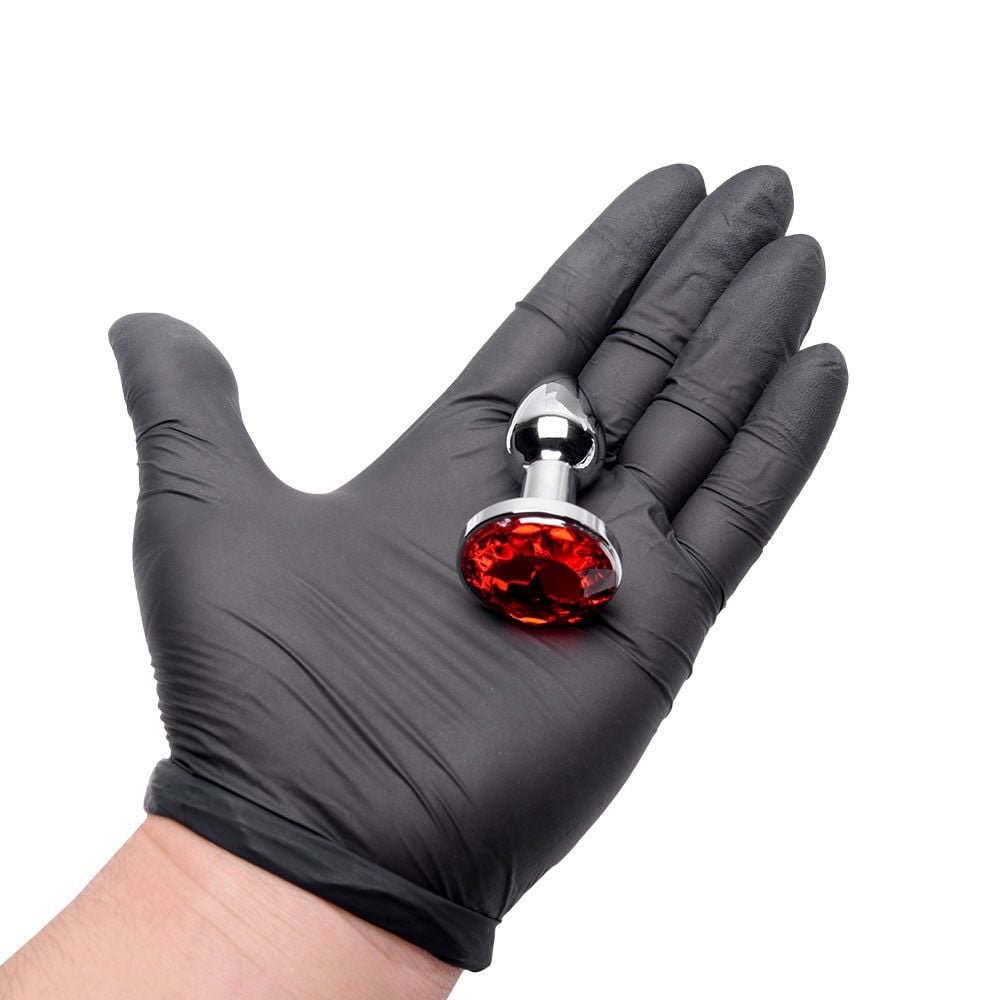 Plug Anal Mini Em Metal Cromado Cônico Vipmix