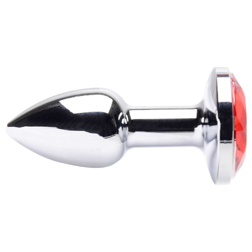 Plug Anal Mini Em Metal Cromado Cônico Vipmix