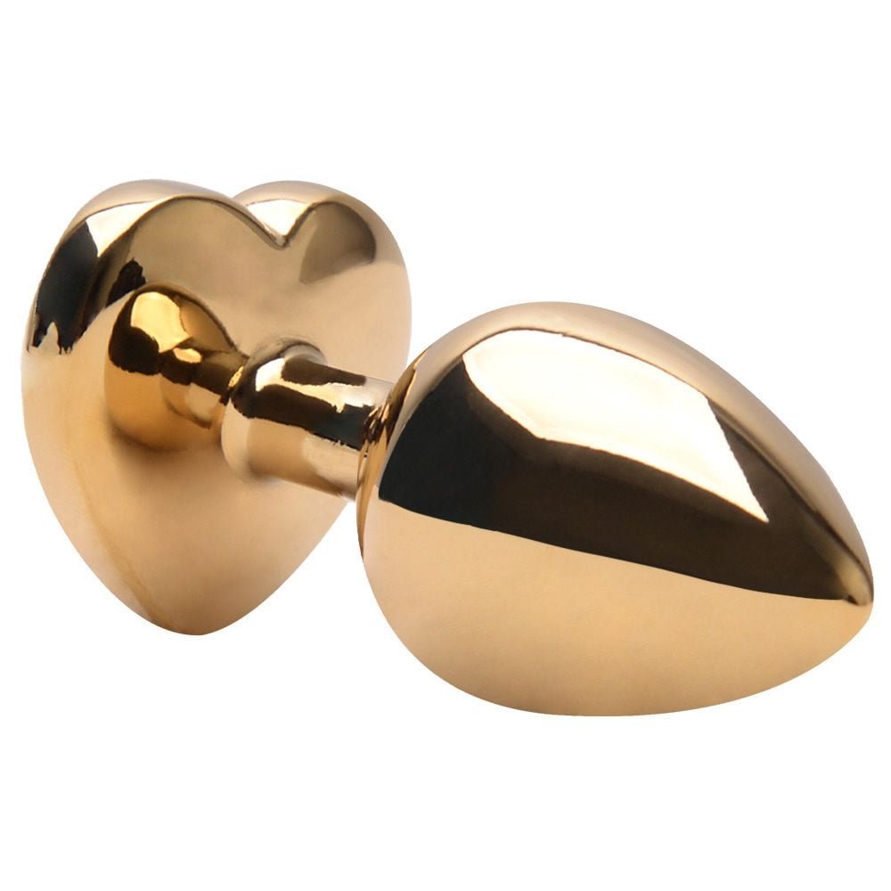Plug Anal P Aço Dourado Coração Vipmix
