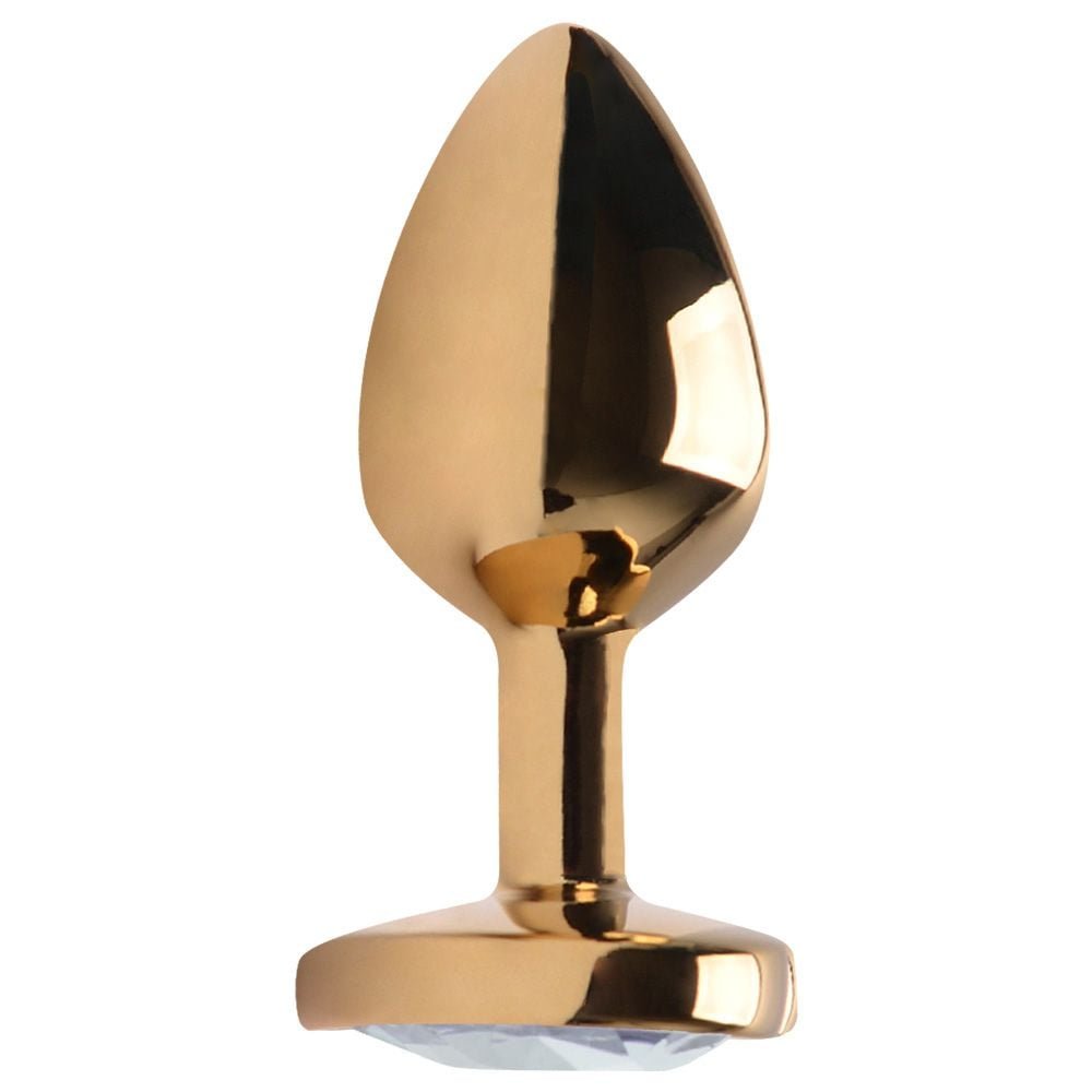 Plug Anal P Aço Dourado Coração Vipmix