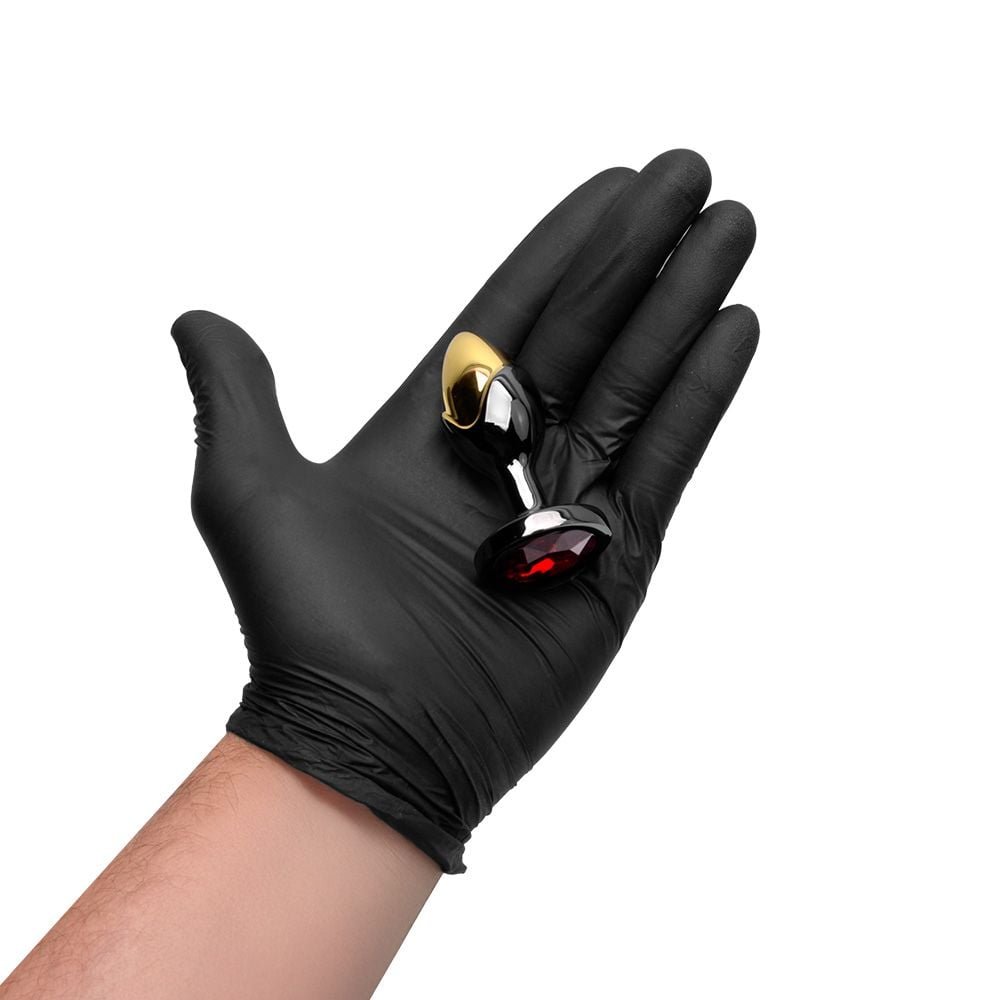 Plug Anal P Bicolor Luxo Pedra Acrílica Vipmix