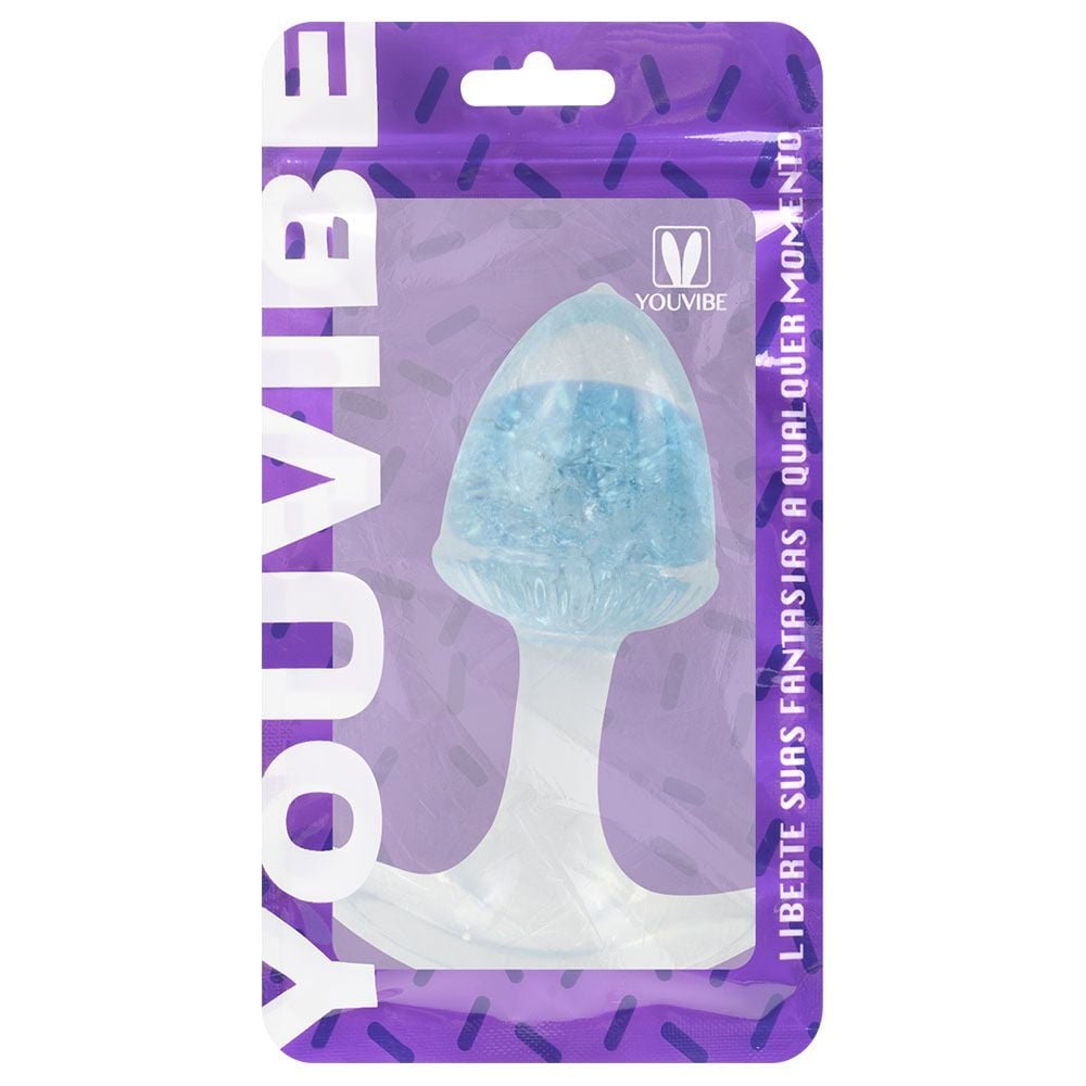 Plug Anal P Bolota Esfera Vidro 8,7 X 6,5cm Vipmix