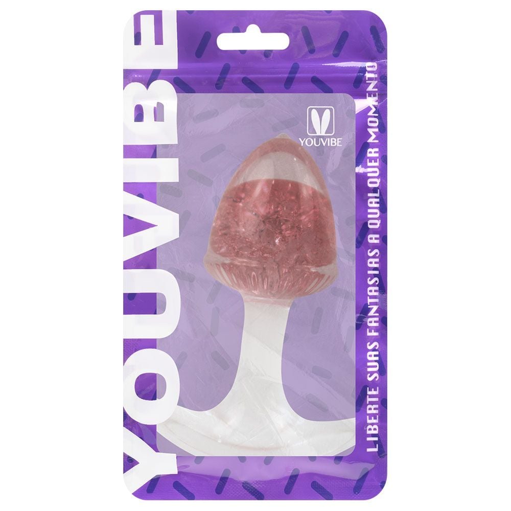 Plug Anal P Bolota Esfera Vidro 8,7 X 6,5cm Vipmix
