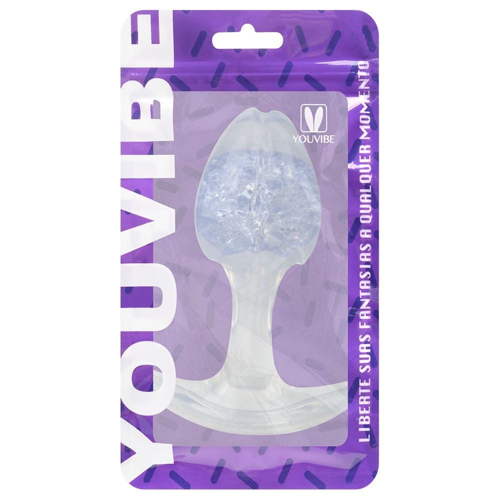 Plug Anal P Broto Esfera Vidro 8,8 X 6,5cm Vipmix