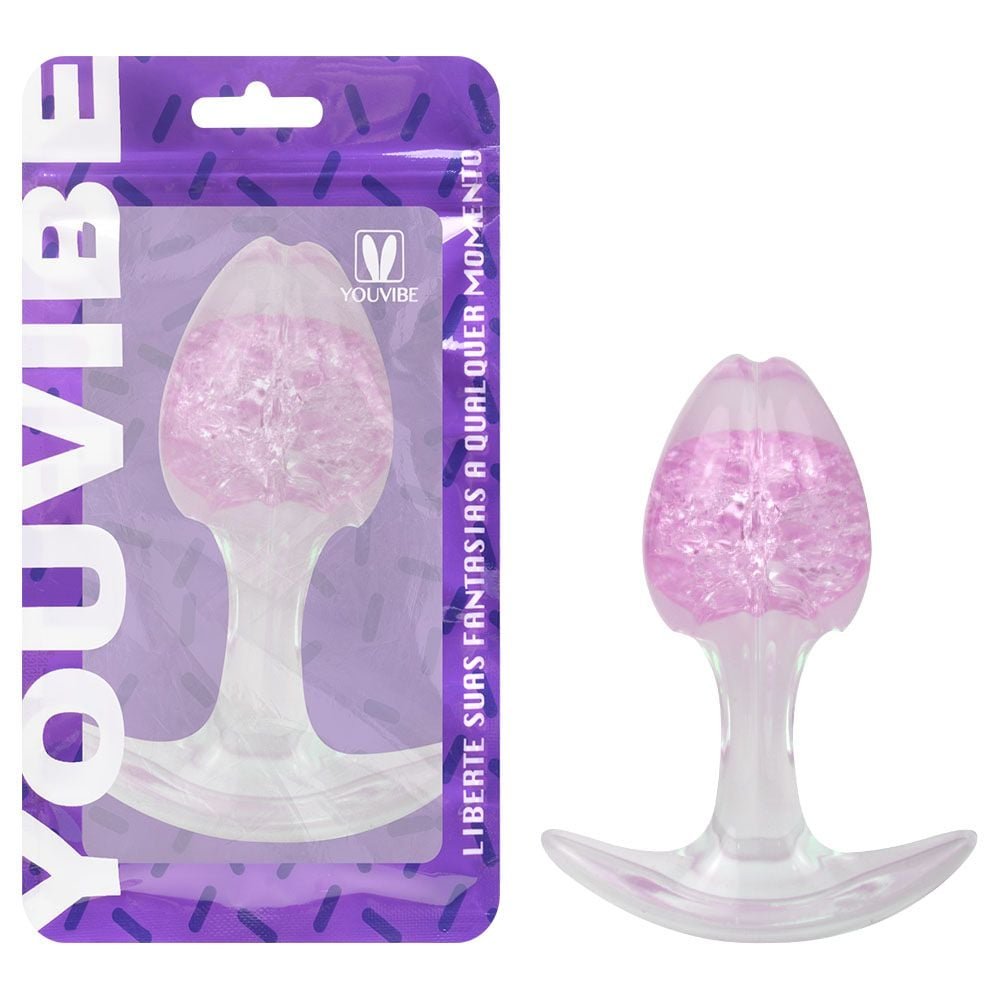 Plug Anal P Broto Esfera Vidro 8,8 X 6,5cm Vipmix