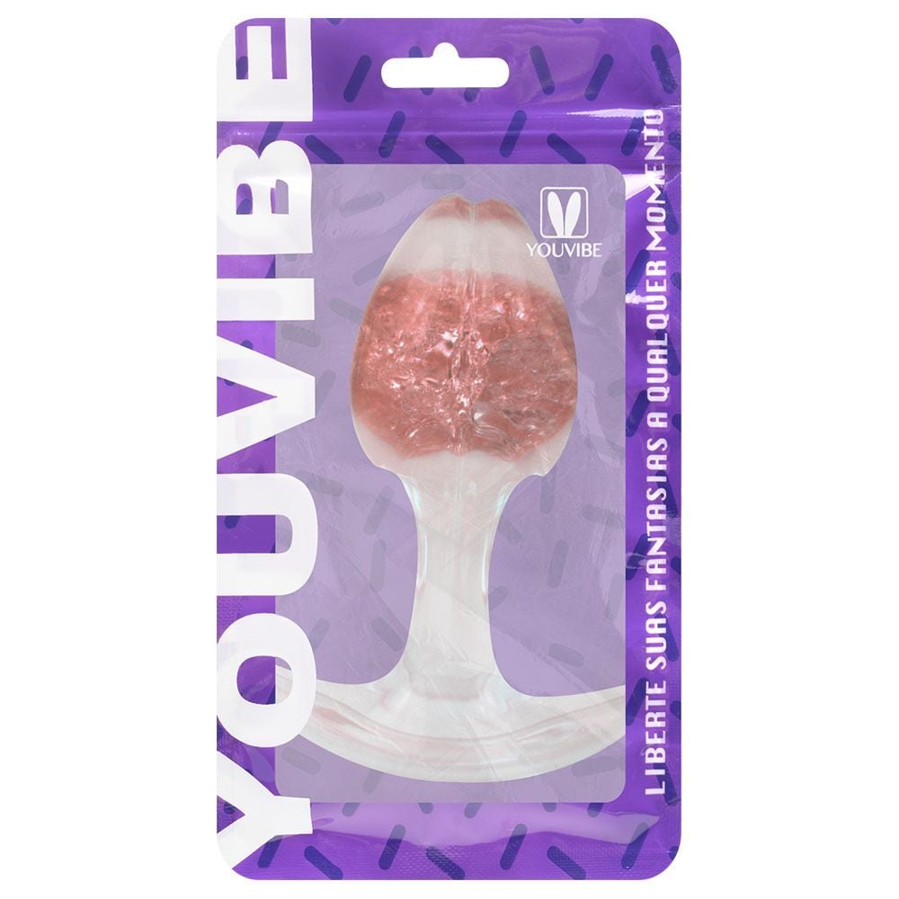 Plug Anal P Broto Esfera Vidro 8,8 X 6,5cm Vipmix
