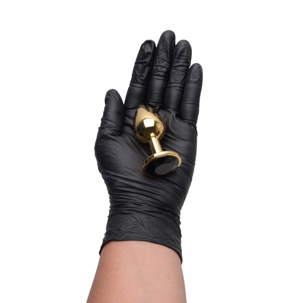 Plug Anal P Cônico Dourado 7 X 2,8cm Sexy Import