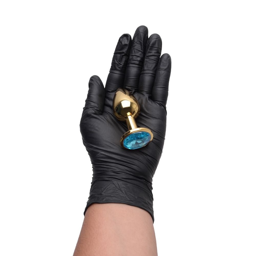 Plug Anal P Cônico Dourado 7 X 2,8cm Sexy Import