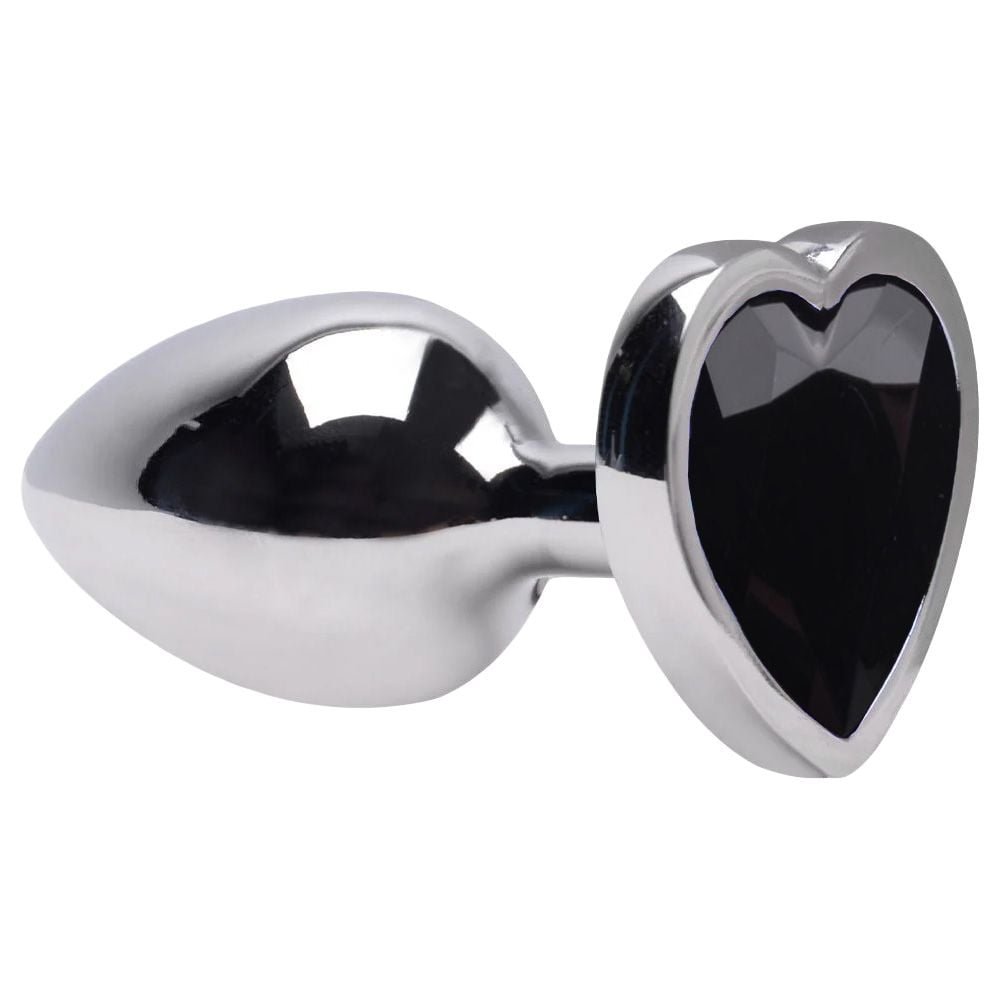 Plug Anal P Coração Aço Inox 7 X 2,8cm Sexy Import