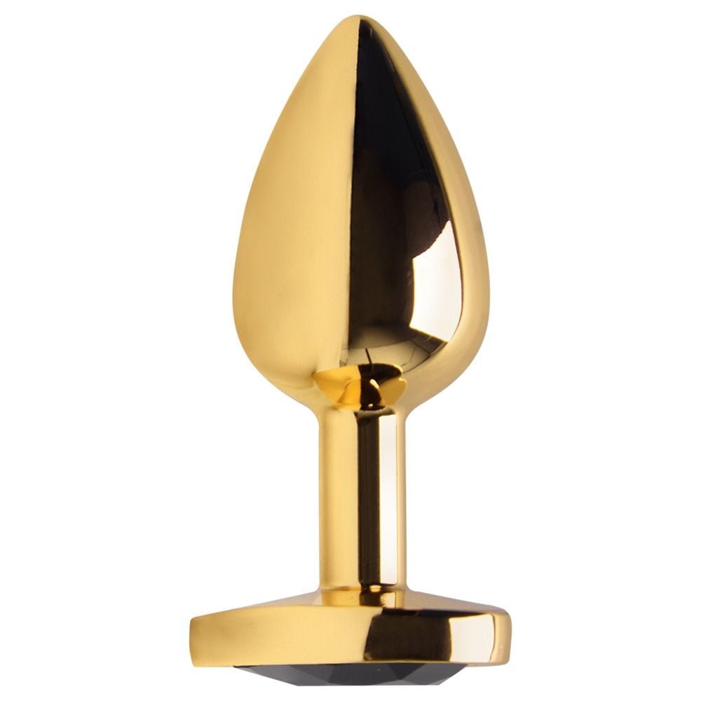Plug Anal P Coração Dourado 7 X 2,8cm Sexy Import