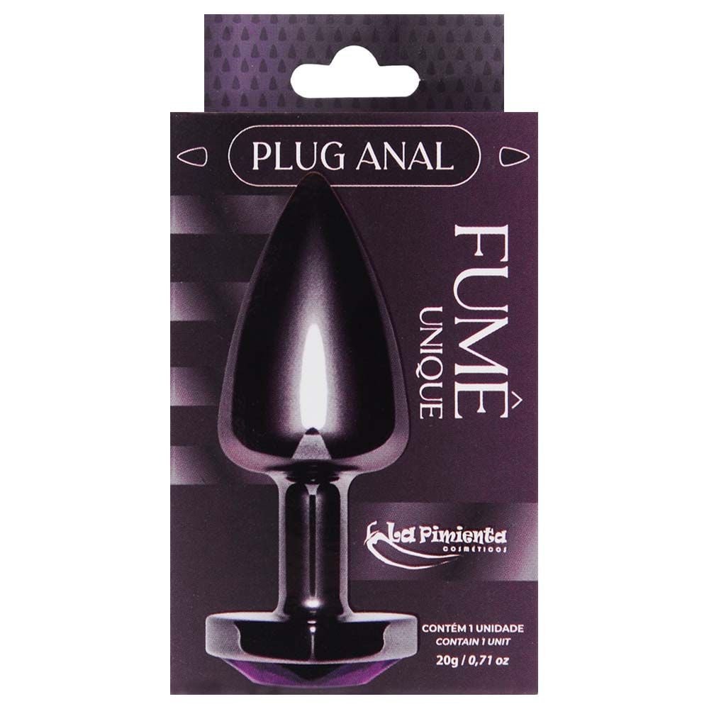 Plug Anal P Coração Unique Fumê Abs La Pimienta