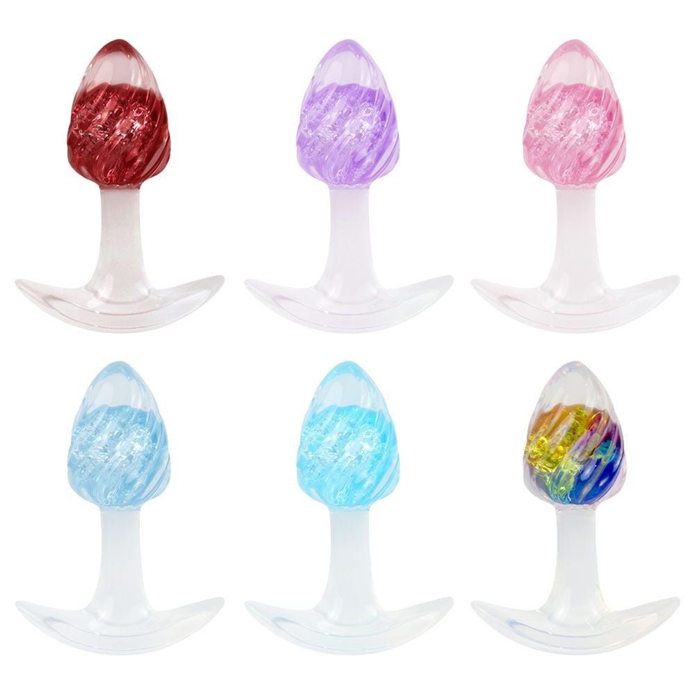 Plug Anal P Twister Esfera Vidro 8,7 X 6,5cm Vipmix