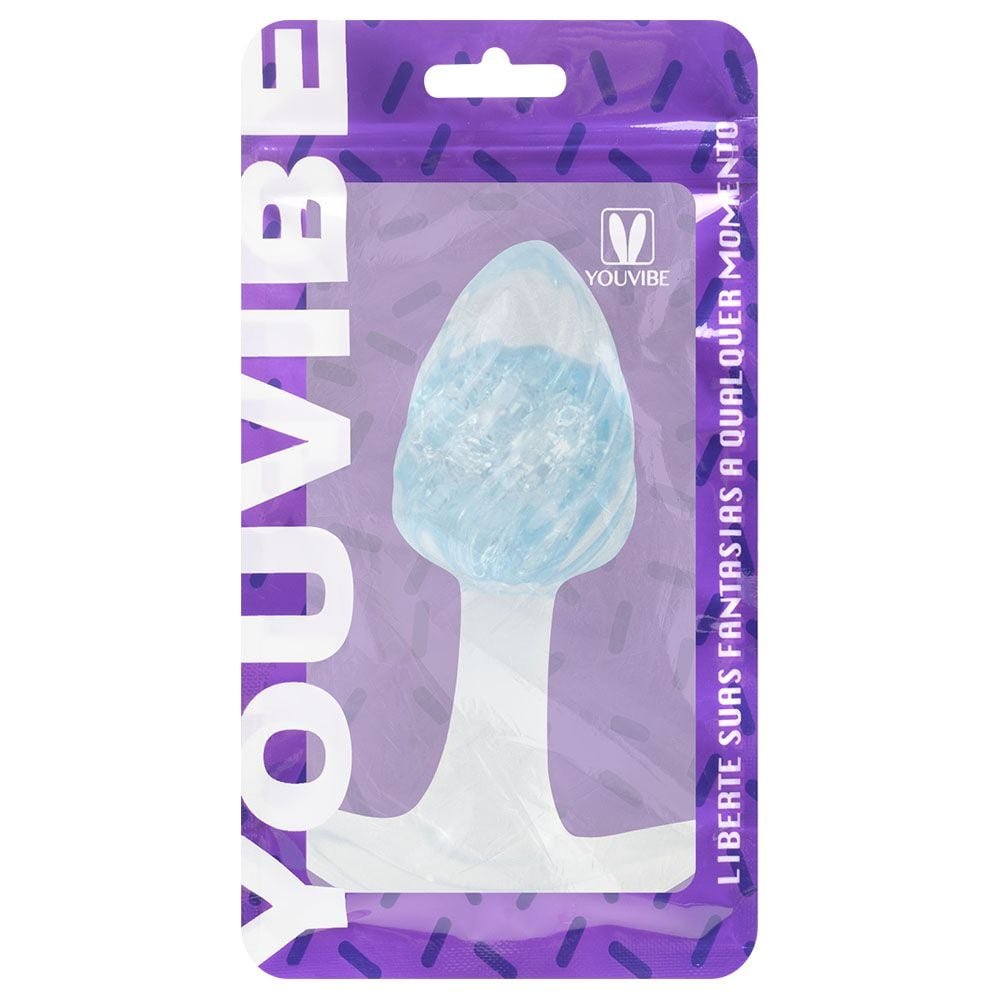Plug Anal P Twister Esfera Vidro 8,7 X 6,5cm Vipmix