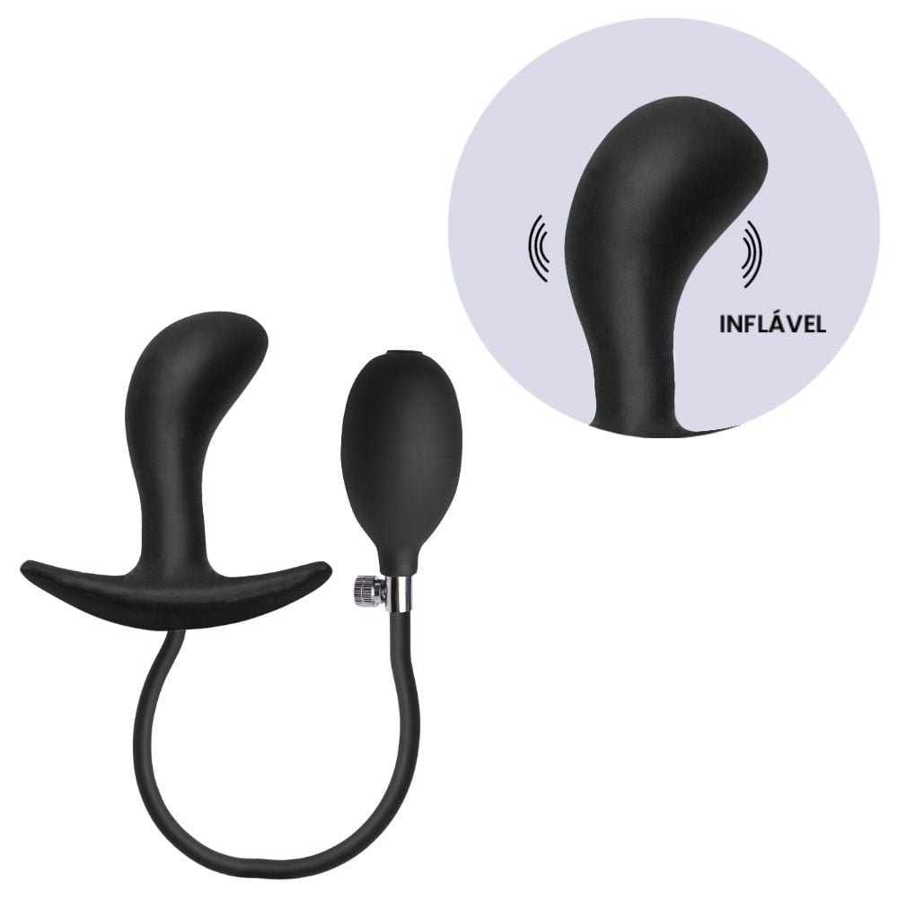 Plug Anal Próstata Inflável 8,2 X 2,9cm Sexy Import