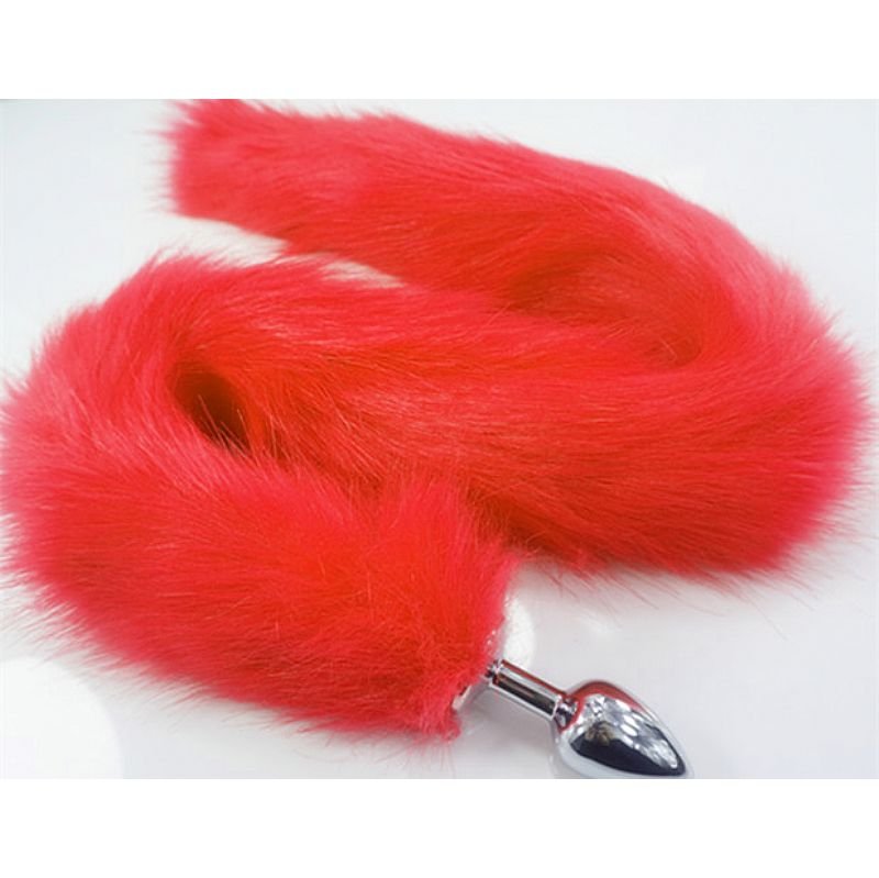 Plug Anal Rabo de Raposa - Vermelho 81 cm