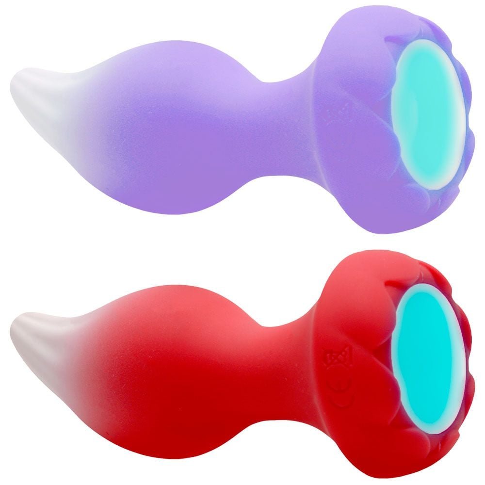 Plug Anal Silicone 10 Vibrações Rotação Sem Fio Vipmix