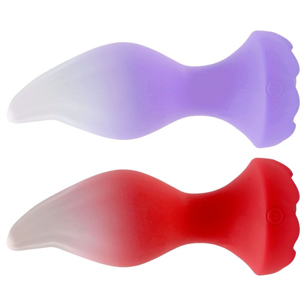 Plug Anal Silicone 10 Vibrações Rotação Sem Fio Vipmix