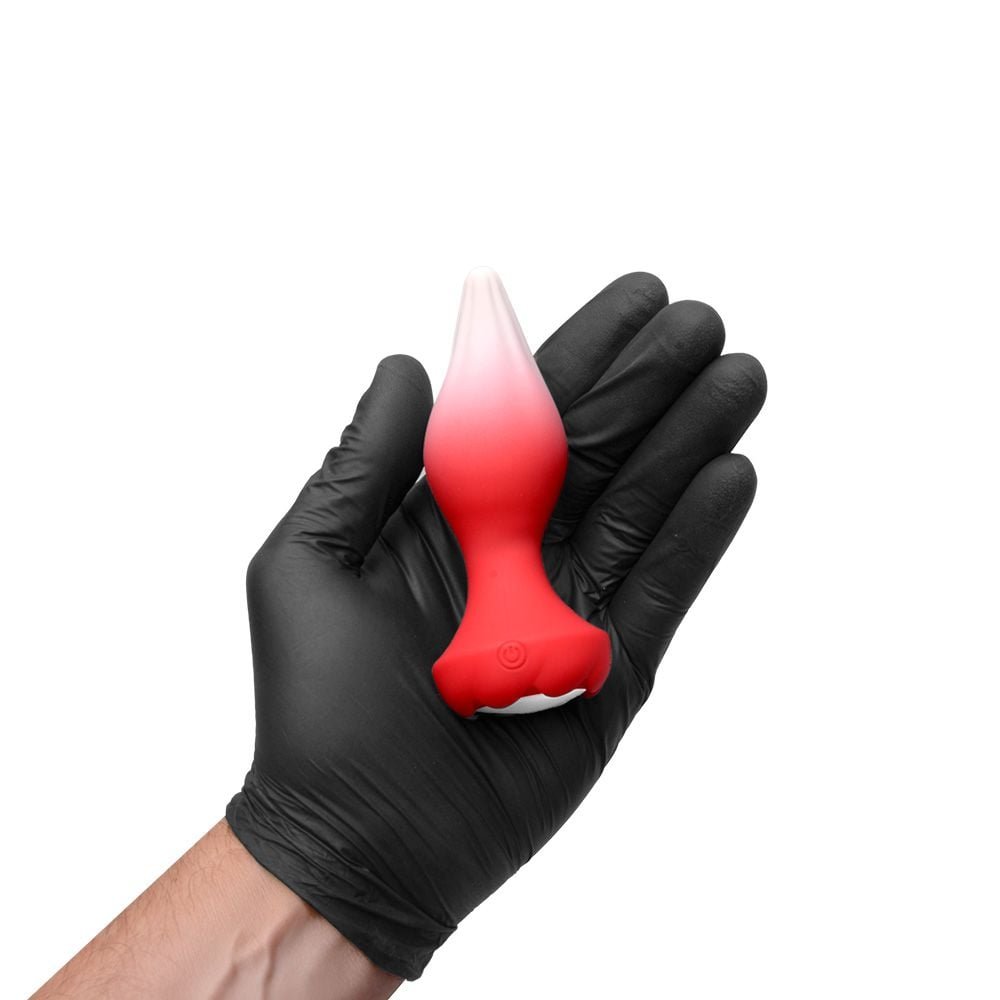 Plug Anal Silicone 10 Vibrações Rotação Sem Fio Vipmix