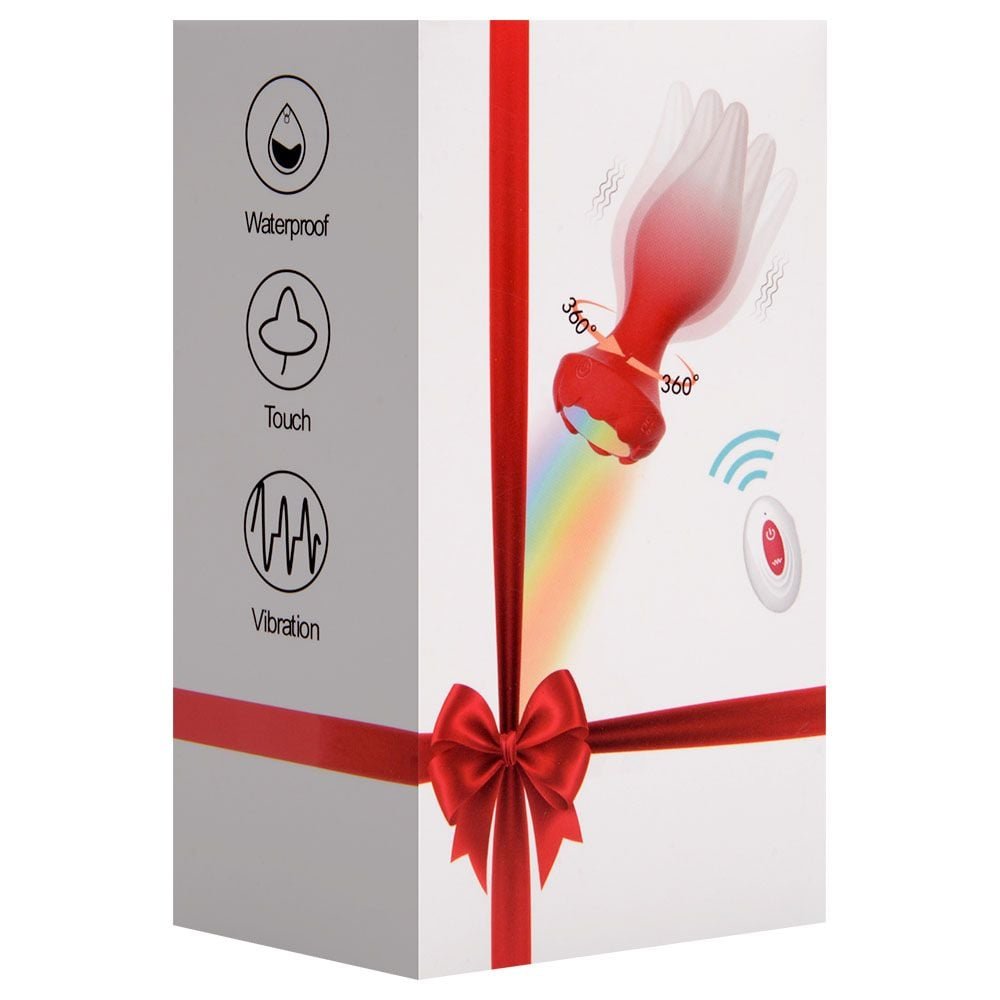 Plug Anal Silicone 10 Vibrações Rotação Sem Fio Vipmix