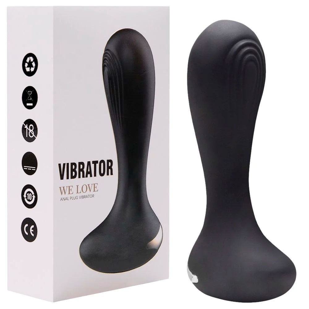 Plug Anal Silicone 10 Vibrações Usb We Love Vipmix