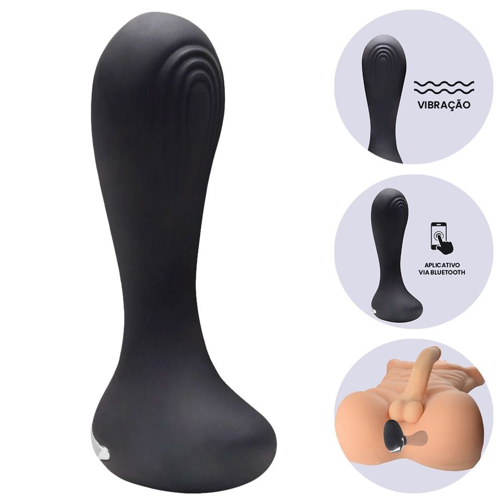 Plug Anal Silicone 10 Vibrações Usb We Love Vipmix