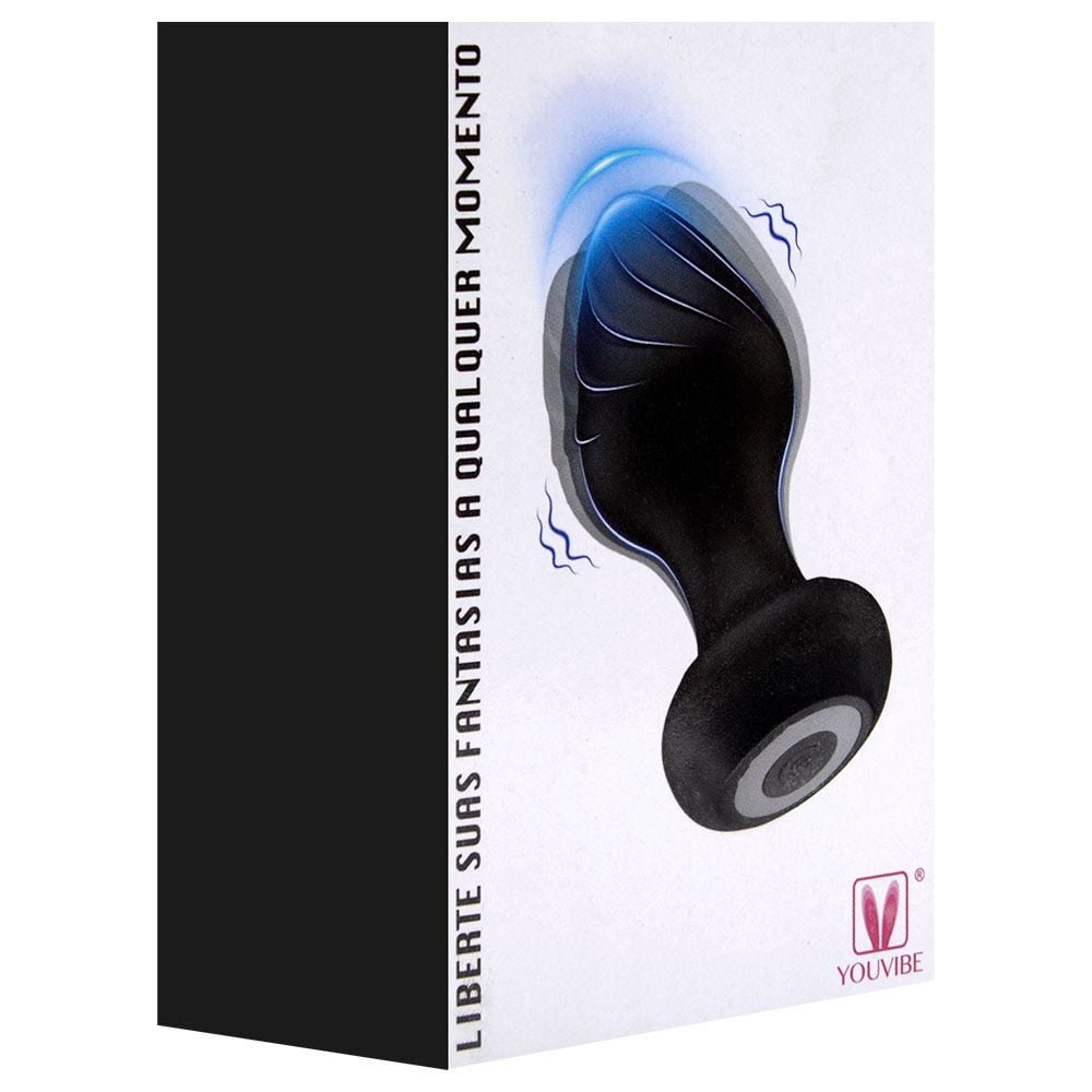 Plug Anal Silicone 9 Vibrações Aplicativo Vipmix