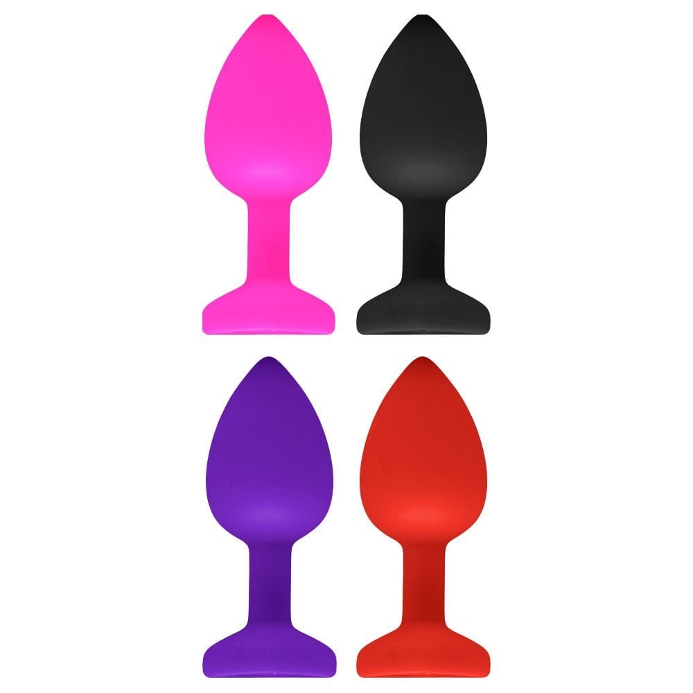 Plug Anal Silicone Com Pedra Coração P Vipmix