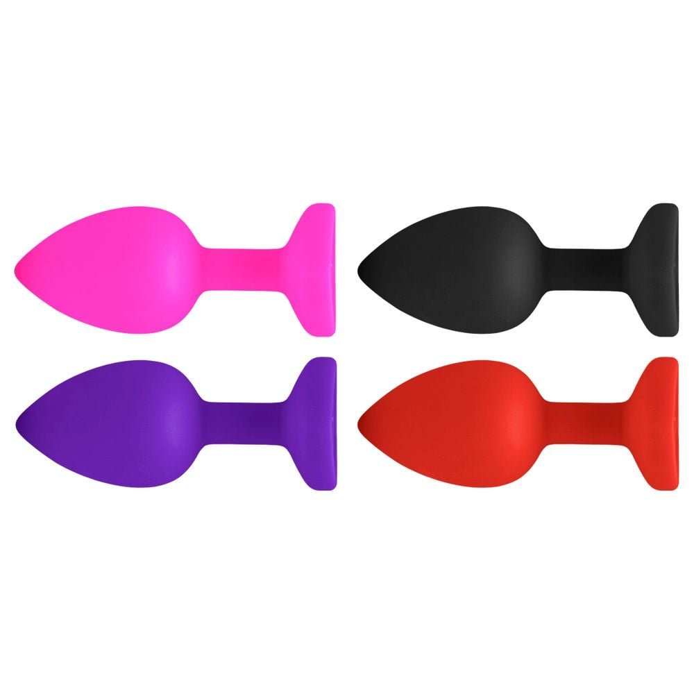 Plug Anal Silicone Com Pedra Coração P Vipmix