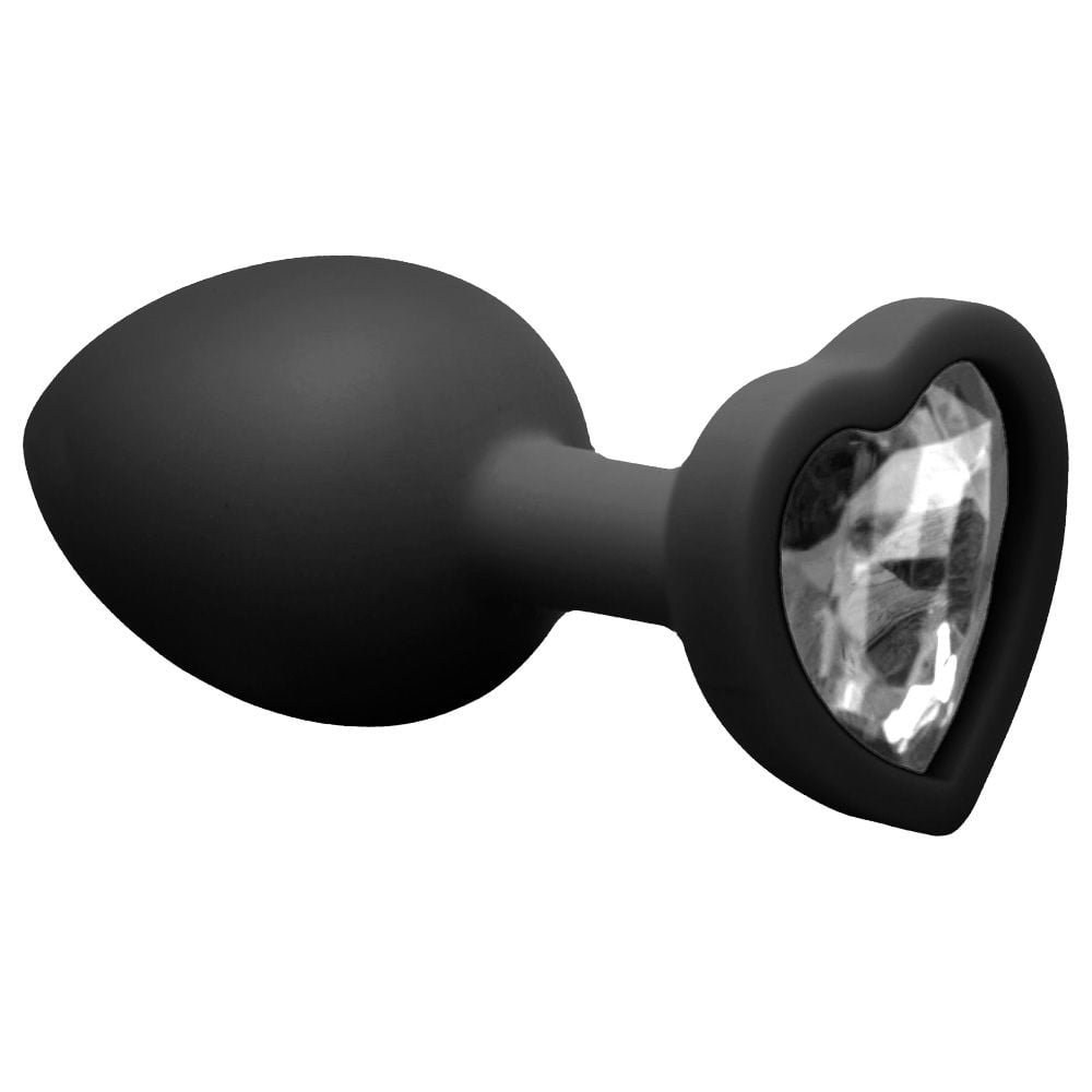 Plug Anal Silicone Com Pedra Coração P Vipmix
