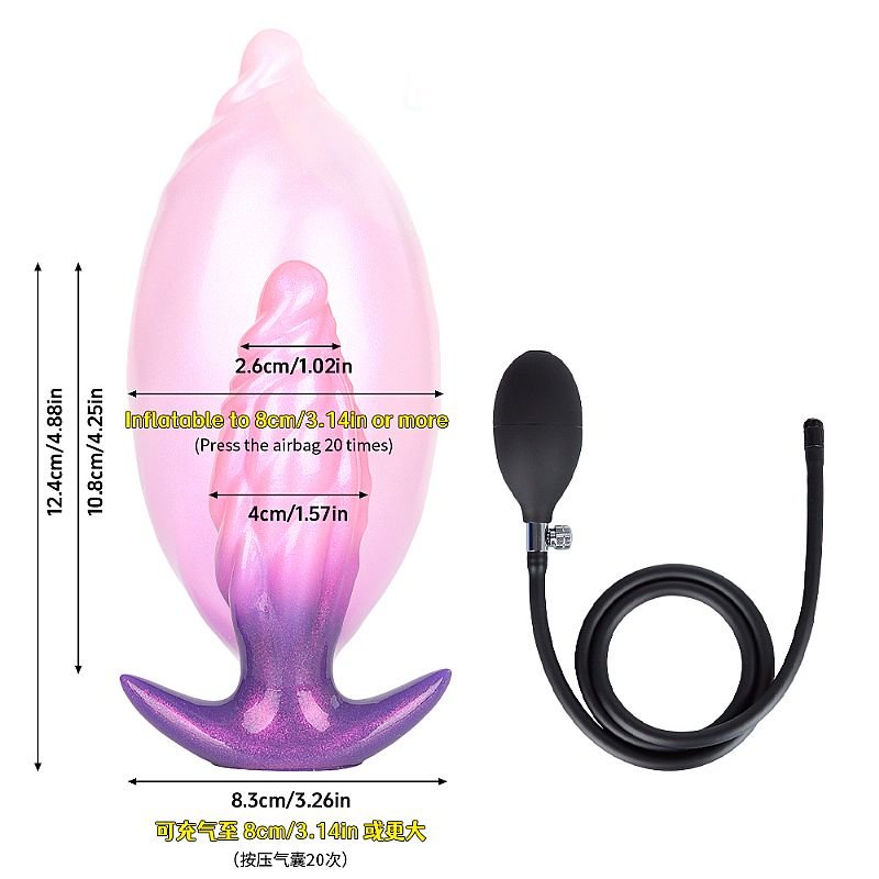 Plug Anal Silicone Inflável - 10,8 X 4.0