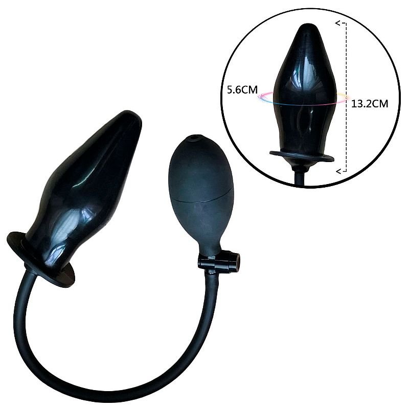 Plug Anal Silicone Inflável - 11.5 X 4.5