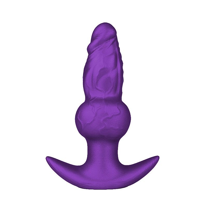 Plug Anal Silicone Inflável - 12,0 X 4,0 - Roxo