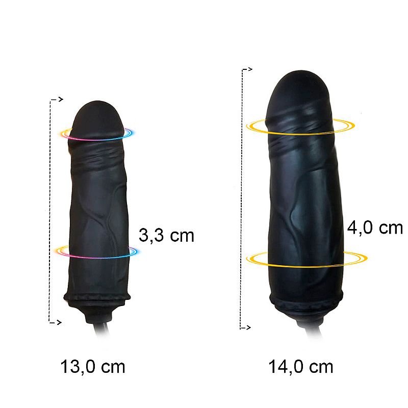 Plug Anal Silicone Inflável - 13,0 X 3.3
