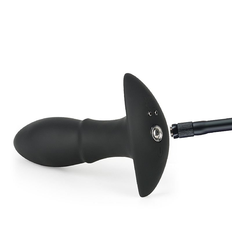 Plug Anal Silicone Inflável com Vibração - 12,0 X 3,7 - À Longa distância App