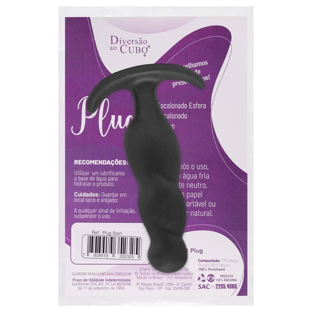 Plug Anal Start Com Base Diversão Ao Cubo