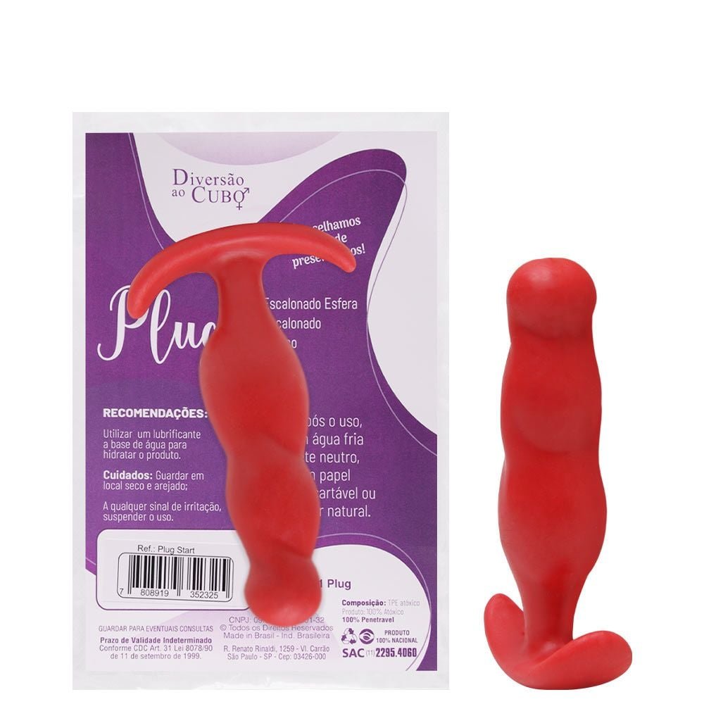 Plug Anal Start Com Base Diversão Ao Cubo