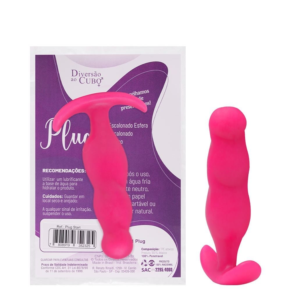 Plug Anal Start Com Base Diversão Ao Cubo