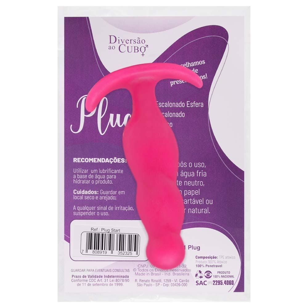 Plug Anal Start Com Base Diversão Ao Cubo